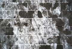 Brick Road Footprints In The Snow Floor Backdrop - Layoris