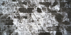 Brick Road Footprints In The Snow Floor Backdrop - Layoris