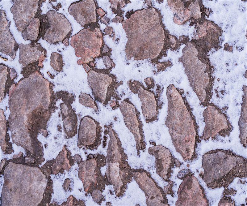 Stone Road Snow Fabric Floor Backdrop - Layoris