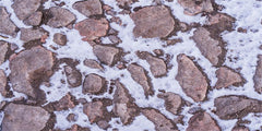 Stone Road Snow Fabric Floor Backdrop - Layoris