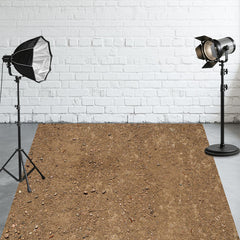 Land Small Stone Fabric Floor Backdrop - Layoris