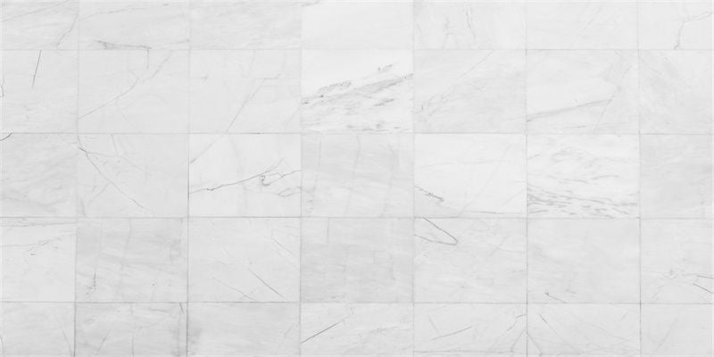 Light Grey Checkered Marble Fabric Floor Backdrop - Layoris