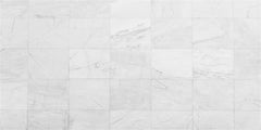 Light Grey Checkered Marble Fabric Floor Backdrop - Layoris