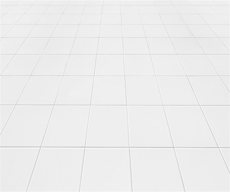 Matte White Tile Fabric Floor Backdrop - Layoris