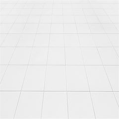 Matte White Tile Fabric Floor Backdrop - Layoris