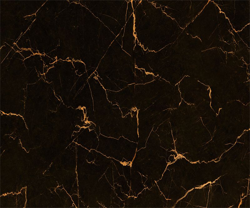 Gold Edge Black Marble Fabric Floor Backdrop - Layoris