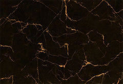 Gold Edge Black Marble Fabric Floor Backdrop - Layoris