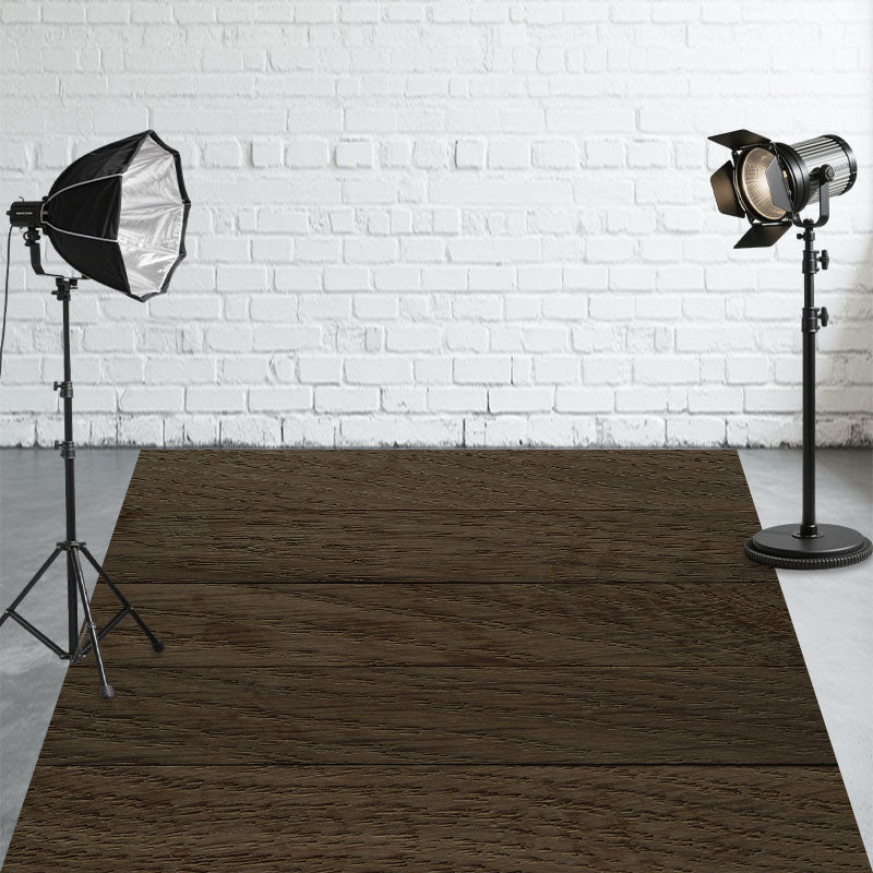 Coffee Color Wood Texture Fabric Floor Backdrop - Layoris