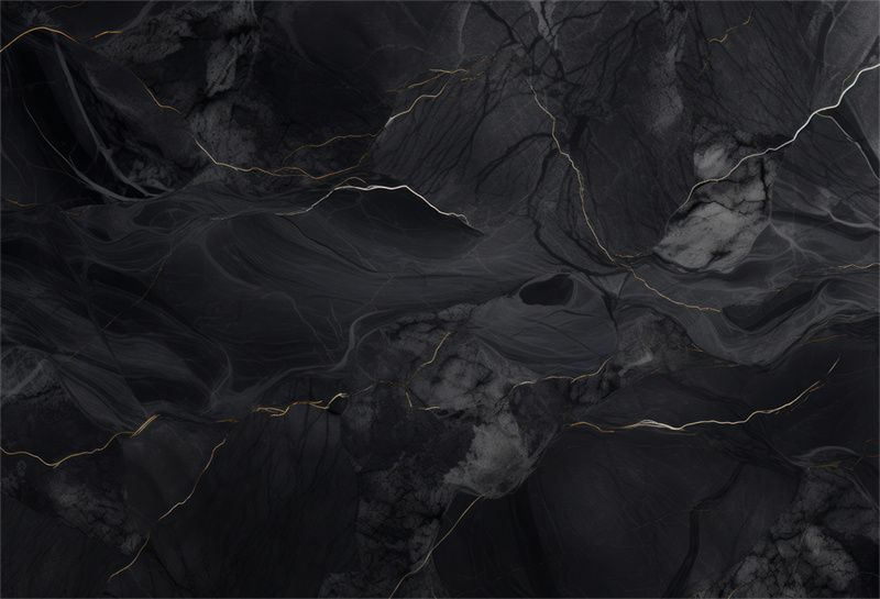 Black Marble Texture Fabric Floor Backdrop - Layoris
