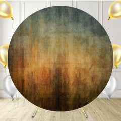 Blue To Brown Gradient Abstract Round Backdrop - Layoris