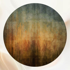 Blue To Brown Gradient Abstract Round Backdrop - Layoris