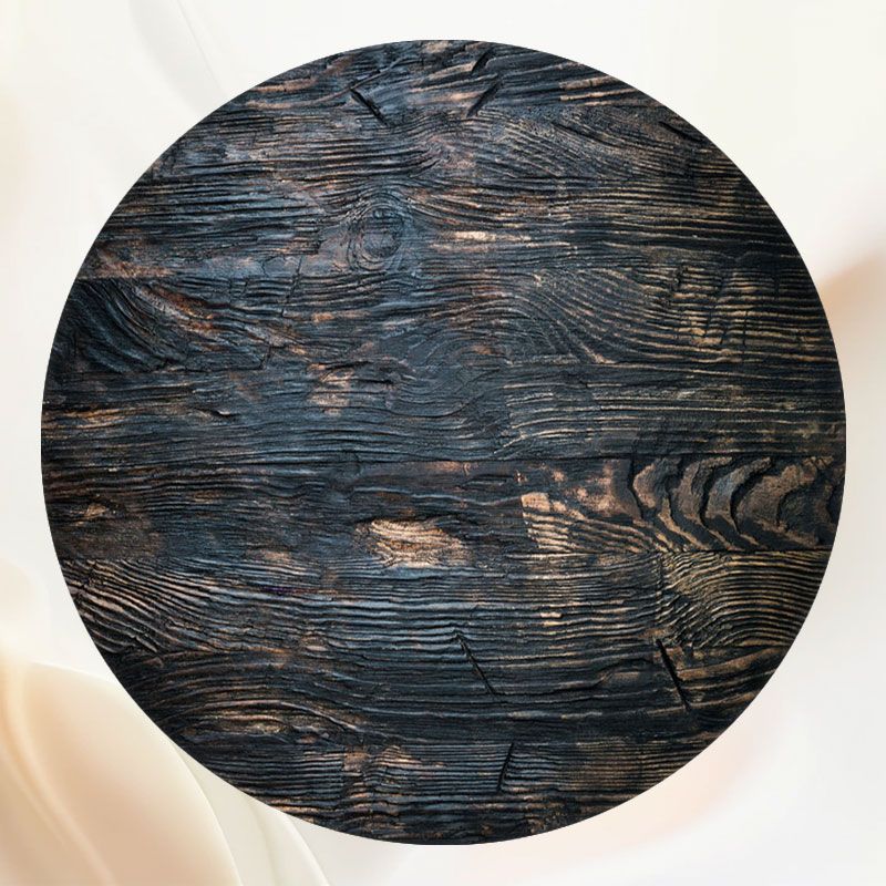 Dark Brown Texture Abstract Wood Round Backdrop - Layoris