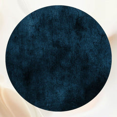Blue Black Crack Cement Wall Texture Round Backdrop - Layoris