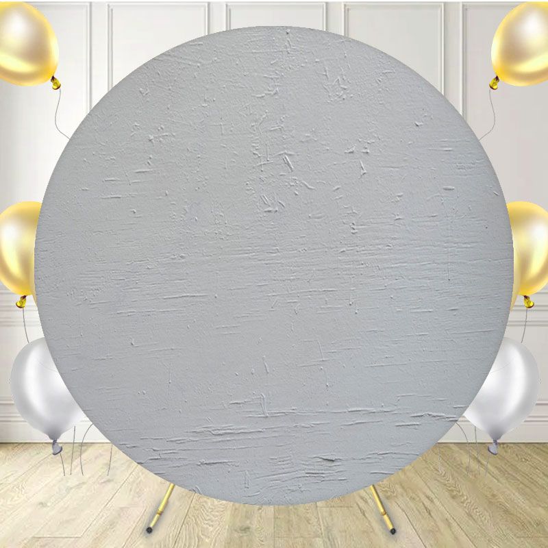 Flat White Painted Wall Circle Backdrop - Layoris