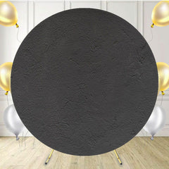 Flat Dark Gray Wall Studio Round Backdrop - Layoris