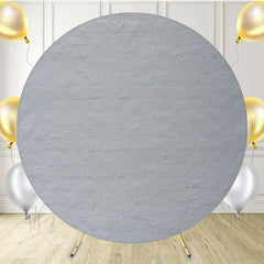 Blurred Texture Of White Brick Round Backdrop - Layoris