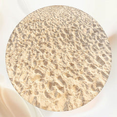 Beach With Footprints Summer Round Backdrop - Layoris