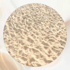 Summer Light Color Beach Round Backdrop - Layoris