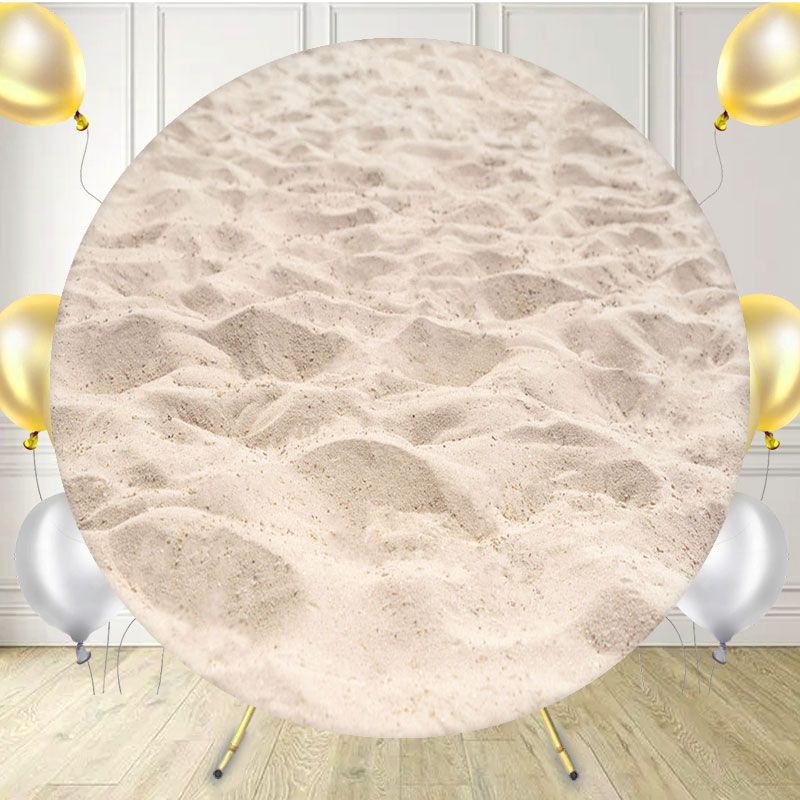 Summer Sand Beach Studio Circle Backdrop - Layoris