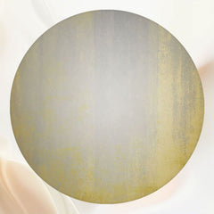 Gold Texture Cement Wall Circle Backdrop - Layoris