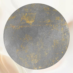 Gray Grainy Wall Portrait Circle Backdrop - Layoris