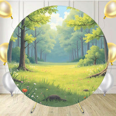 Cartoon Fresh Green Forest Backdro Pround Shoot - Layoris