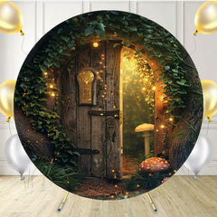 Half Open Arch Magic Forest Backdrop Round Shoot - Layoris