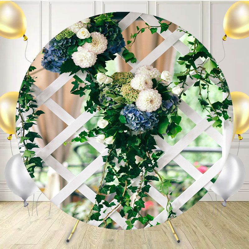 A Variety Of Flower Studio Circle Backdrop - Layoris