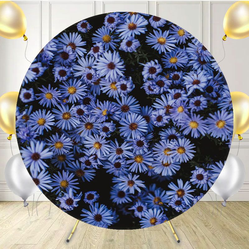 Stone Arch Romantic Pond Forest Round Backdrop - Layoris