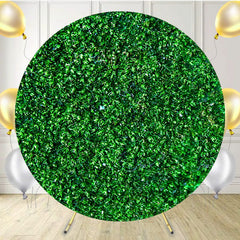 Green Grass Wall Celebration Circle Backdrop - Layoris
