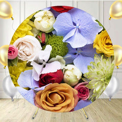 Fresh Dense Floral Ladies Circle Backdrop - Layoris