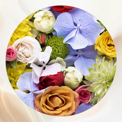 Fresh Dense Floral Ladies Circle Backdrop - Layoris