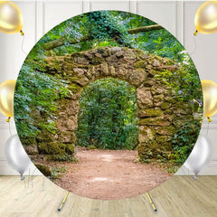 Stone Arch Forest Studio Circle Backdrop - Layoris