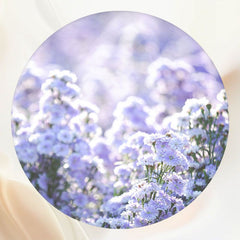 Purple Flower Landscape Circle Backdrop - Layoris