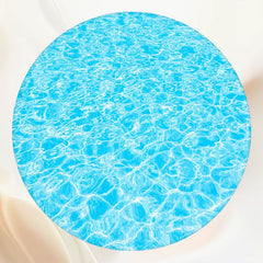 Blue Water Ripple Portrait Round Backdrop - Layoris