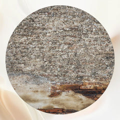 Dilapidated Brick Wall Studio Round Backdrop - Layoris