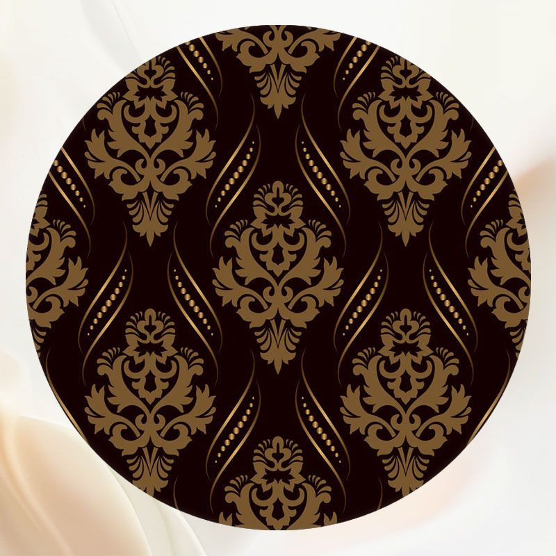 Ancient Golden Print Round Backdrop - Layoris