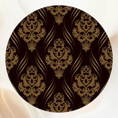 Ancient Golden Print Round Backdrop - Layoris