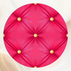 Pink Sofa Texture Round Backdrop - Layoris