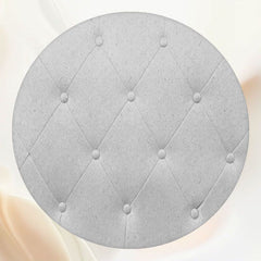 Light Grey Leather Sofa Texture Round Backdrop - Layoris