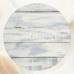 White Grey Wood Grain Circle Backdrop - Layoris