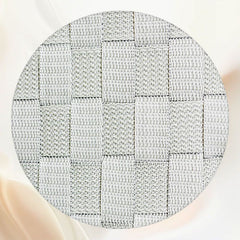 Woven Fabric Plaid Circle Backdrop - Layoris
