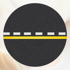 Dark Grey Highway Virtual Real Lines Circle Backdrop - Layoris