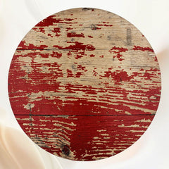 Red Old Wood Texture Circle Backdrop - Layoris