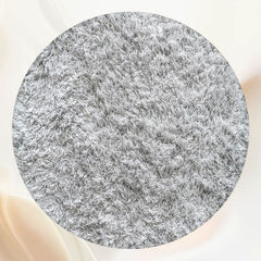 Light Grey Plush Blanket Circle Backdrop - Layoris