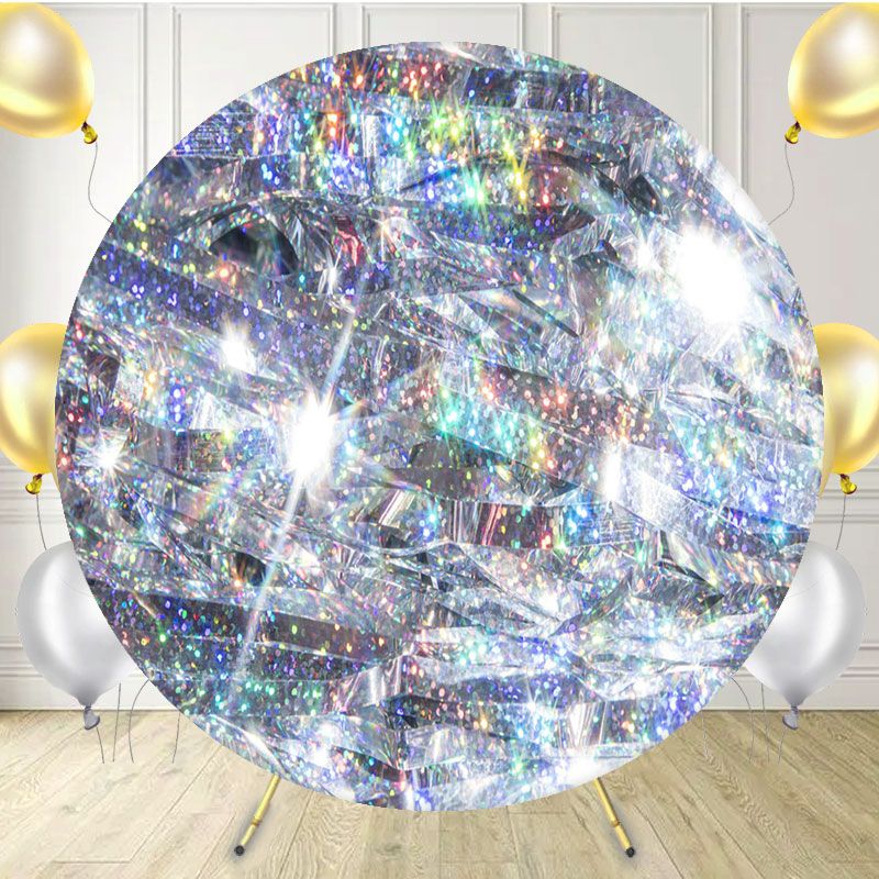 Dazzling Diamond Light Portrait Round Backdrop - Layoris