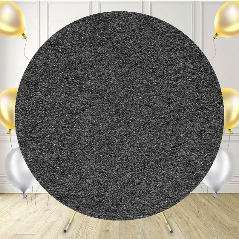 Dark Grey Mat Circle Backdrop - Layoris