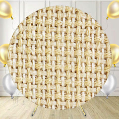 Fabric Texture Portrait Circle Backdrop - Layoris