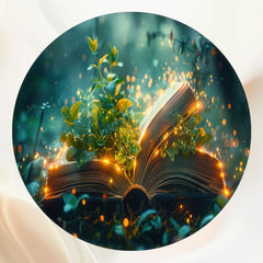 Magic Book Forest Fairy Tale Circle Backdrop - Layoris