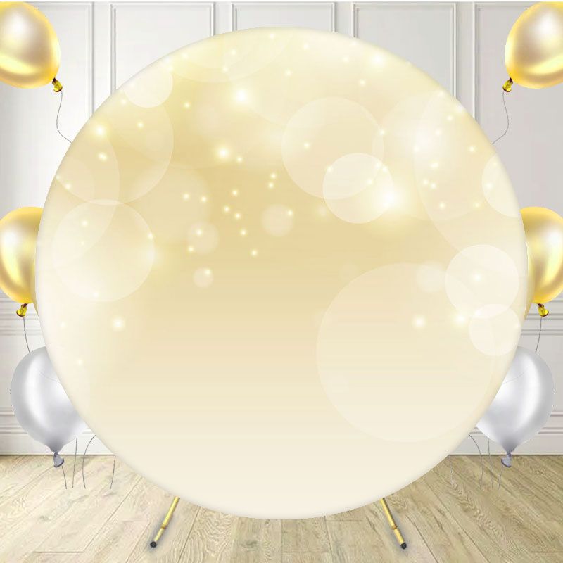 Yellow Bubble Highlight Bokeh Round Backdrop - Layoris